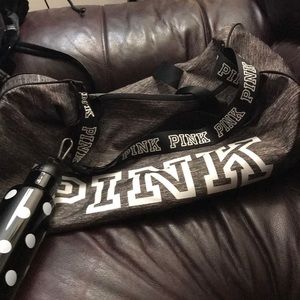 Pink duffel bag